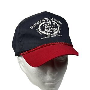 Vintage Trucker Hat Cobra Cap Snapback Mens Cherokee Home for The Children Texas